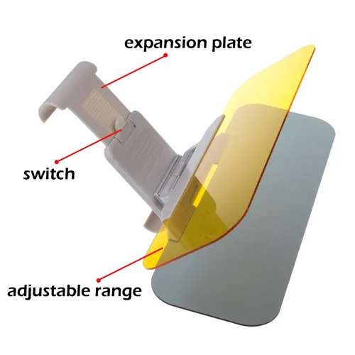 2 in 1 Anti-Glare Car mirror Vision