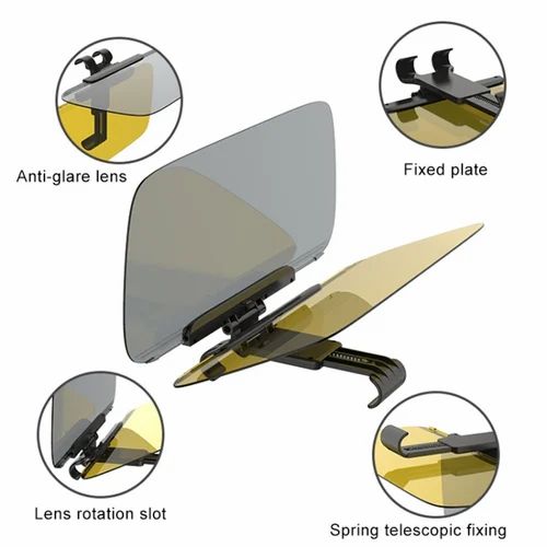 2 in 1 Anti-Glare Car mirror Vision