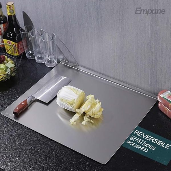 Steel Polished Metal Cutting Board For Kitchen Counter