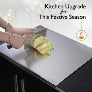 Steel Polished Metal Cutting Board For Kitchen Counter