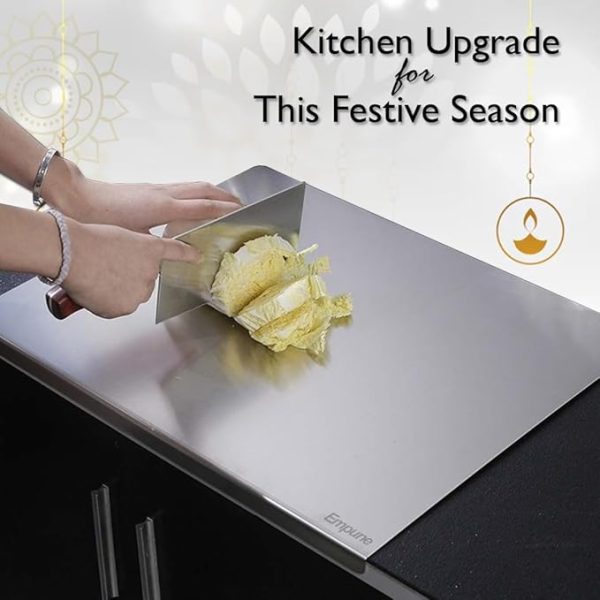Steel Polished Metal Cutting Board For Kitchen Counter