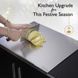 Steel Polished Metal Cutting Board For Kitchen Counter