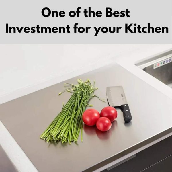 Steel Polished Metal Cutting Board For Kitchen Counter